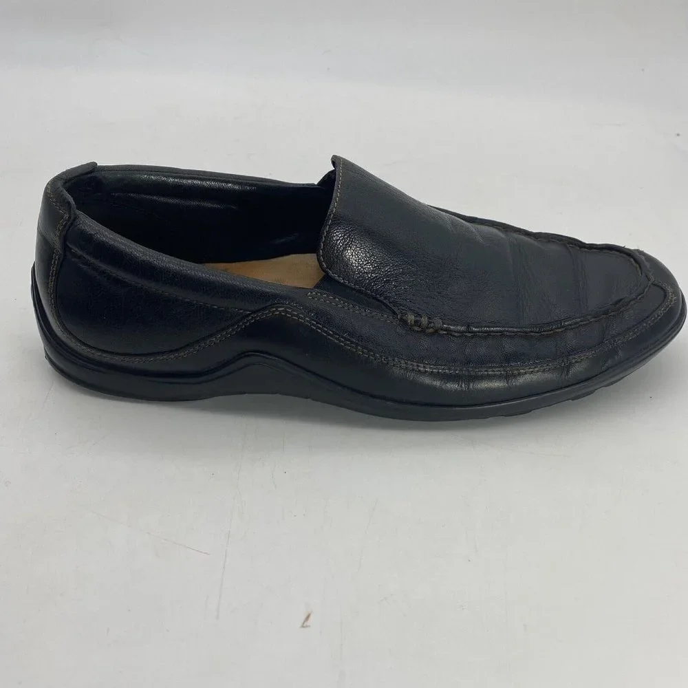 Cole Haan Shoes Mens Loafers 11 M Leather Tucker Venetian Slip On C03557 Black‎
